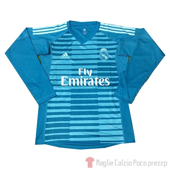 Camiseta Real Madrid Portiere Maglia Gara Away Manica Lunga 2018 - Clicca l'immagine per chiudere